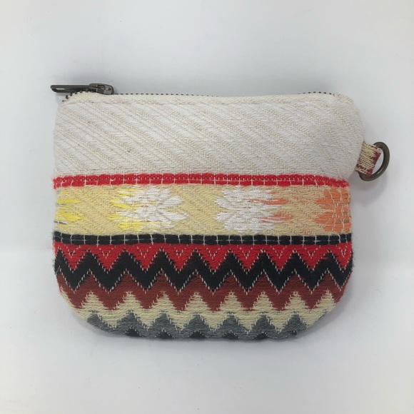 Free People Aztec Boho Gypsy Chic Coin Purse - Picture 5 of 8